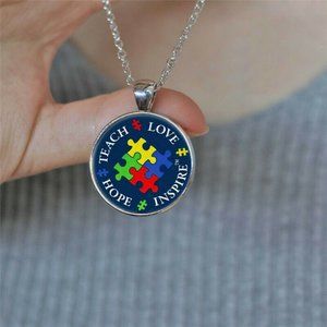 NWOT Autism Awareness Series Necklace